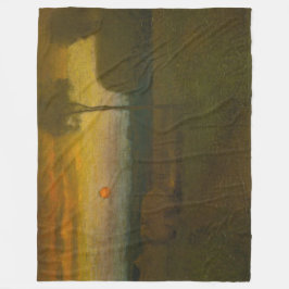 Manta Polar Paisaje nocturno de George Inness (1889)