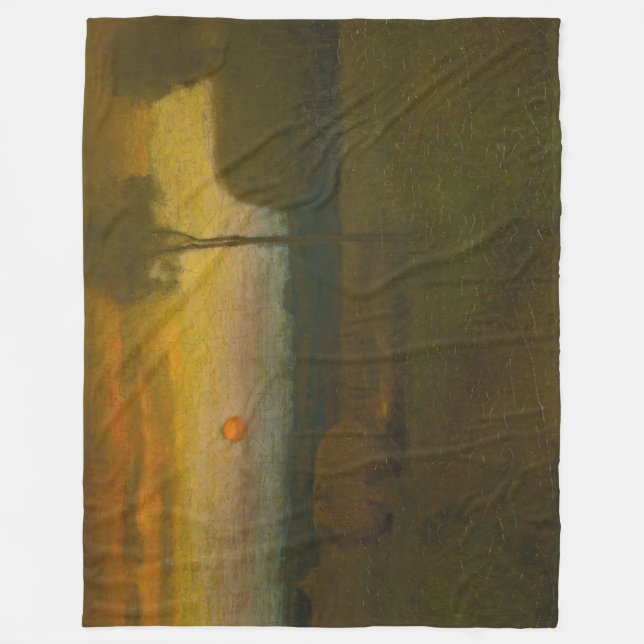 Manta Polar Paisaje nocturno de George Inness (1889) (Anverso)