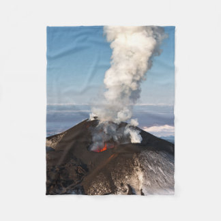 Manta Polar Paisaje pintoresco: vista de la erupción del