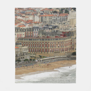 Manta Polar Paisaje playero Francia: La antigua ciudad costera