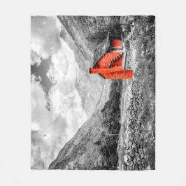 Manta Polar Paisaje rural Fotografía en blanco y negro