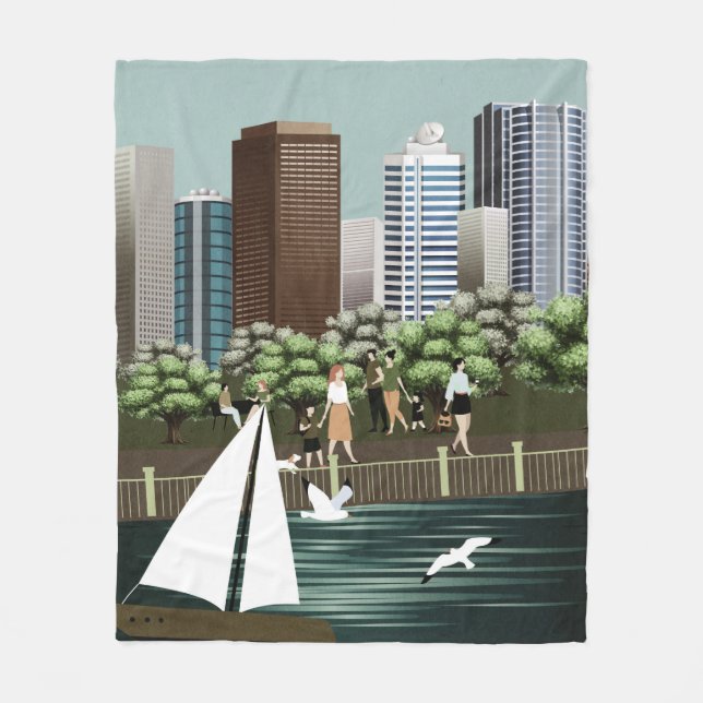 Manta Polar Paisaje urbano (Anverso)