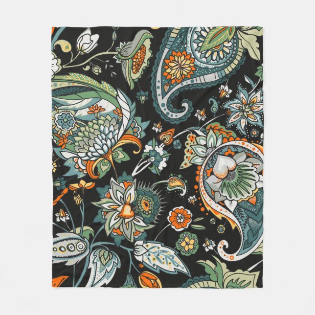 Manta Polar Paisley. A seamless pattern based on the tradition (Anverso)