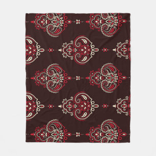 Manta Polar Paisley Bandana: Imagen de Boho Vintage.