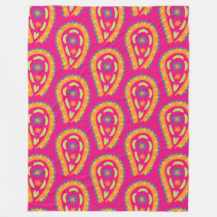 Manta Polar Paisley Colorido