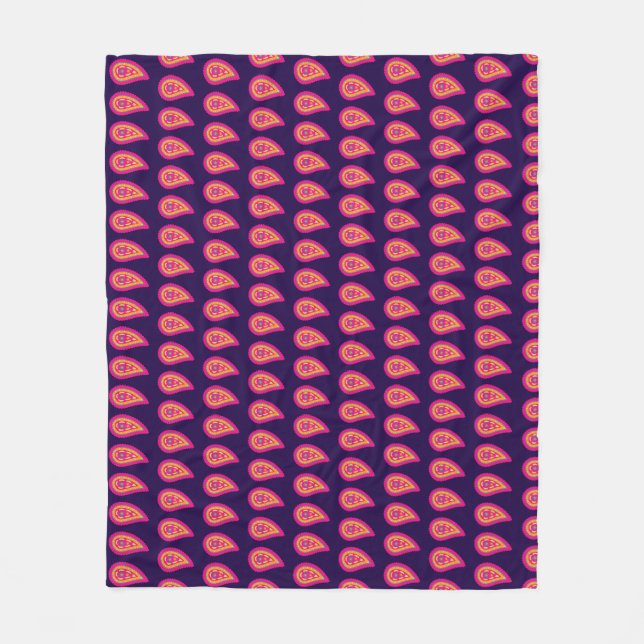 Manta Polar Paisley Colorido (Anverso)