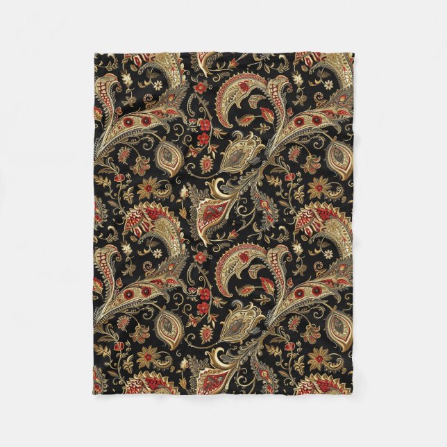 Manta Polar Paisley, Victoriano, Gótico,  (Anverso)
