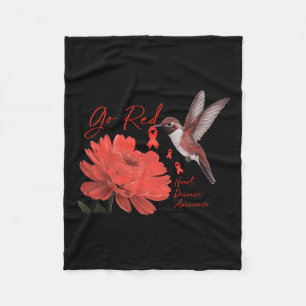 Manta Polar Pájaros De Color Rojo Para Mujeres Enfermedades Ca