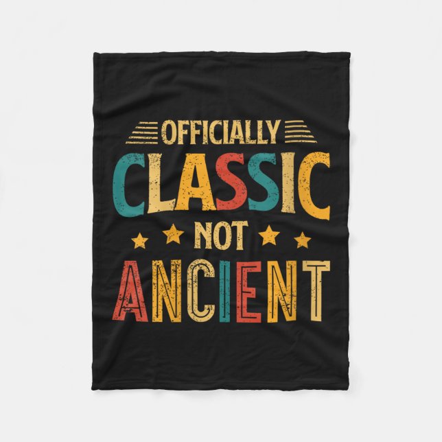 Manta Polar Palabras De Edad Clic Para Mayores V-cuello (Anverso)