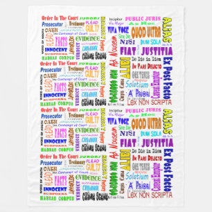 Manta Polar Palabras legales: inglés y latín