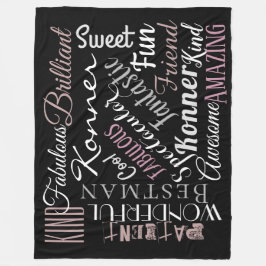 Manta Polar Palabras personalizados Atributos positivos person