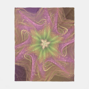 Manta Polar Paleta púrpura Fleece Blanket Light Fractal