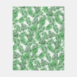 Manta Polar Palm verde tropical deja arte acuático de verano