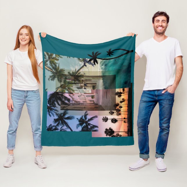 Manta Polar Palmera diseñada (In situ)