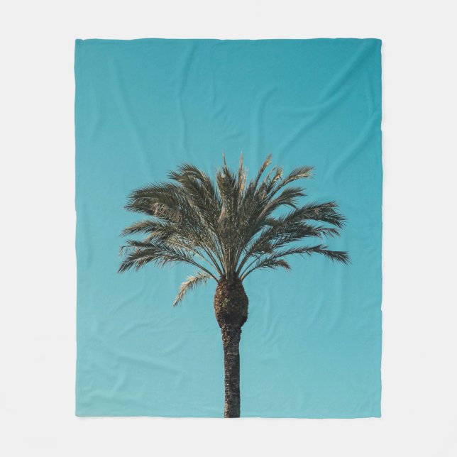 Manta Polar Palmera verde (Anverso)