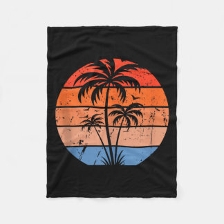 Manta Polar Palmera Vintage