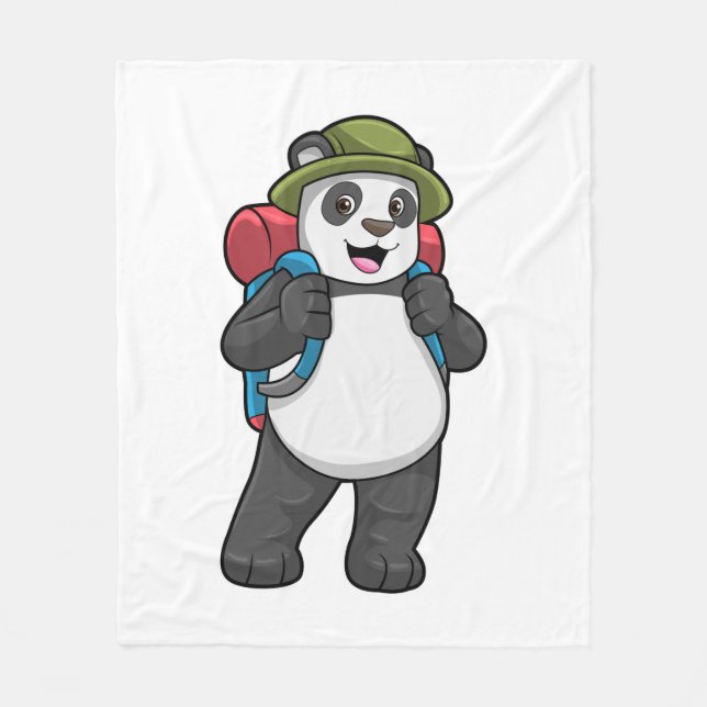 Manta Polar Panda as Hiker with Backpack (Anverso)