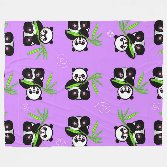Manta Polar Panda Bears (Frente (Horizontal))