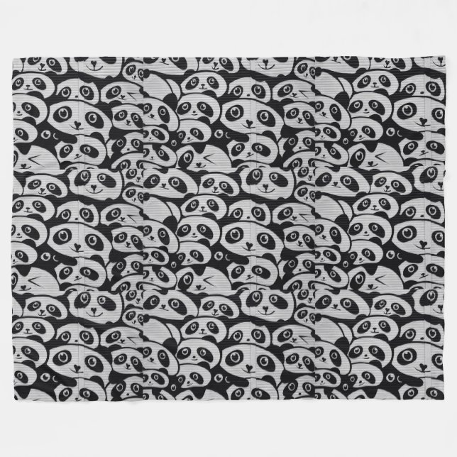 Manta Polar Panda Bears (Frente (Horizontal))