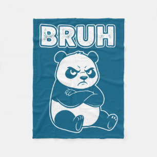 Manta Polar Panda Bruh Genial Hombres Mujeres Niños Adolescent