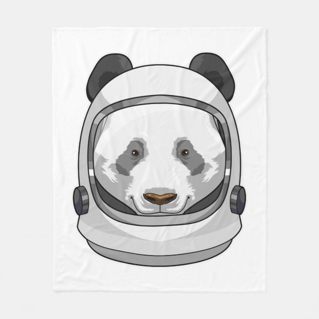 Manta Polar Panda como astronauta con casco (Anverso)