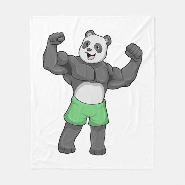 Manta Polar Panda como constructora de cuerpos en Bodybuilding (Anverso)