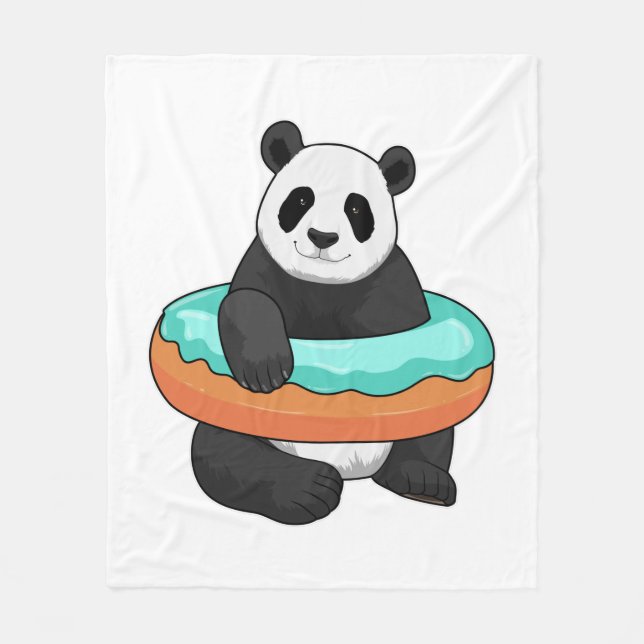 Manta Polar Panda con Donut (Anverso)