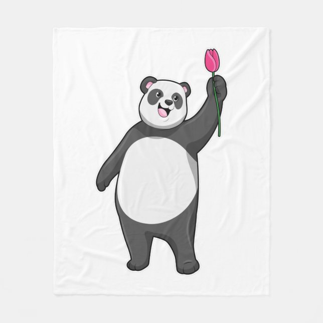 Manta Polar Panda con Tulip (Anverso)