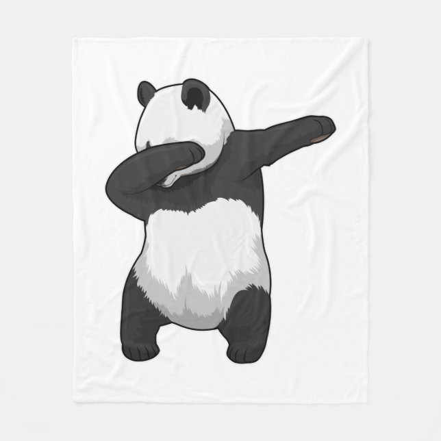 Manta Polar Panda en baile de Hip Hop Dab (Anverso)