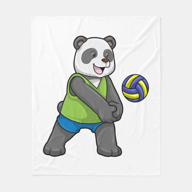 Manta Polar Panda en Deportes con Voleibol (Anverso)