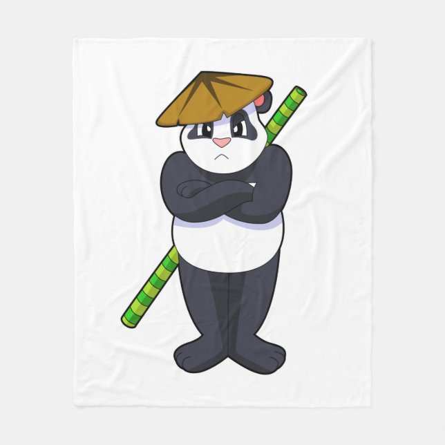 Manta Polar Panda en el Stick contra las artes marciales. (Anverso)