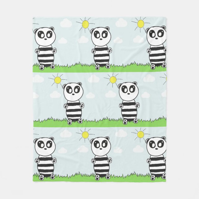 Manta Polar Panda Kids (Anverso)