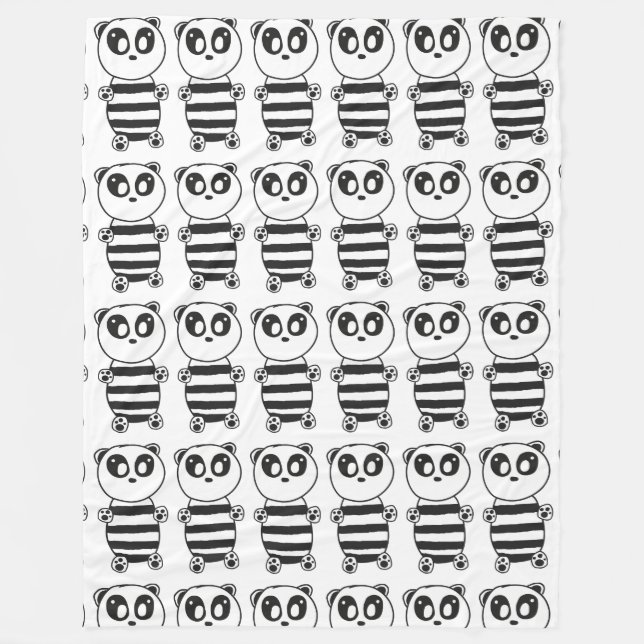 Manta Polar Panda Kids (Anverso)