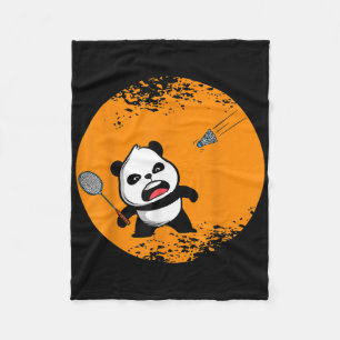 Manta Polar Panda Oso de Bádminton Arbusto Animal Espiritual R