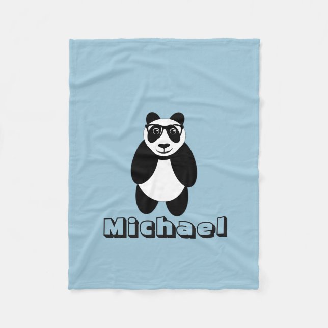 Manta Polar Panda personalizada (Anverso)
