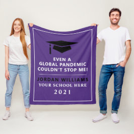Manta Polar Pandemia personalizada - Graduado de 2021