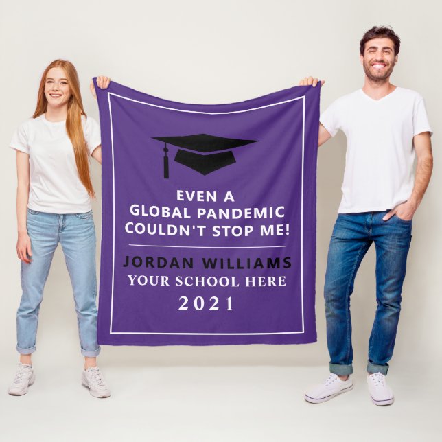 Manta Polar Pandemia personalizada - Graduado de 2021 (In situ)