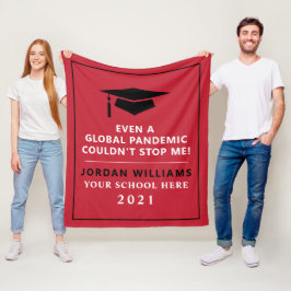 Manta Polar Pandemia personalizada - Graduado de 2021