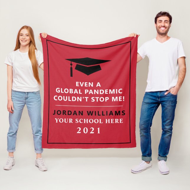 Manta Polar Pandemia personalizada - Graduado de 2021 (In situ)