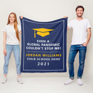Manta Polar Pandemia personalizada - Graduado de 2021