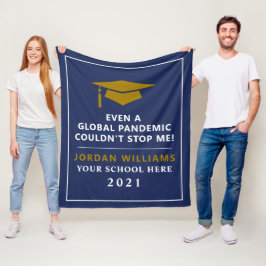 Manta Polar Pandemia personalizada - Graduado de 2021