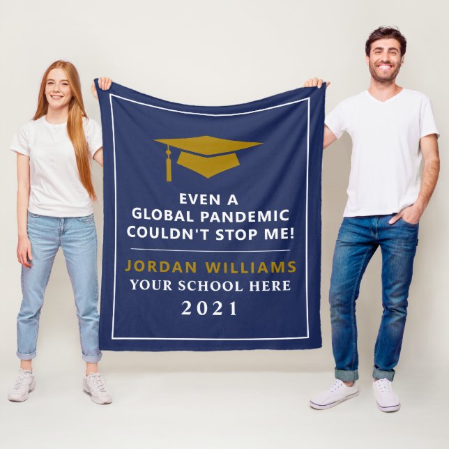 Manta Polar Pandemia personalizada - Graduado de 2021 (In situ)