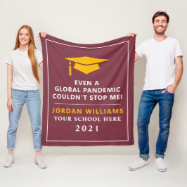 Manta Polar Pandemia personalizada - Graduado de 2021