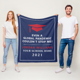 Manta Polar Pandemia personalizada - Graduado de 2021