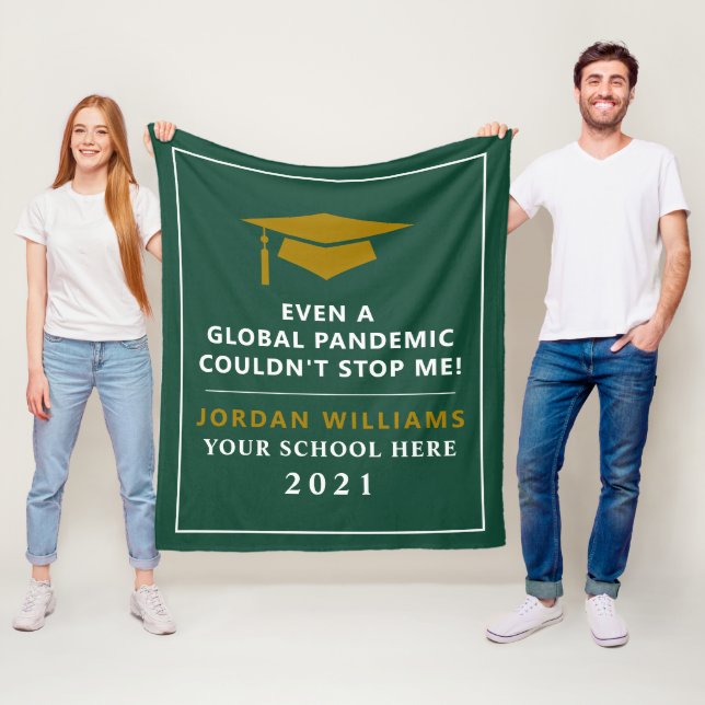 Manta Polar Pandemia personalizada - Graduado de 2021 (In situ)