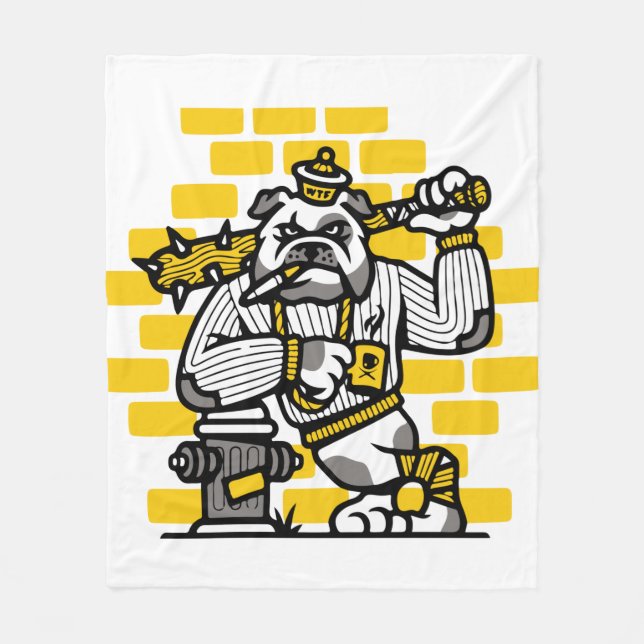 Manta Polar Pandilla del bulldog (Anverso)