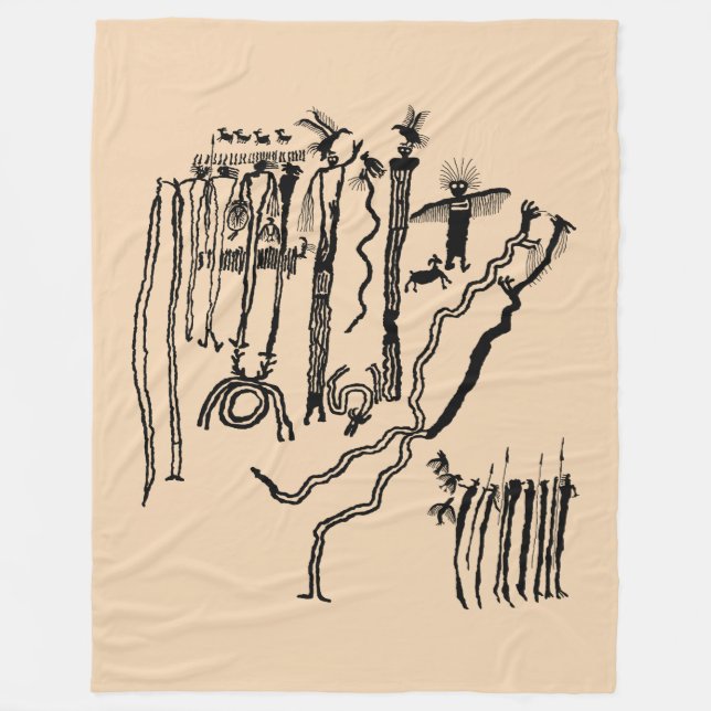 Manta Polar Panel de Shamans (Anverso)