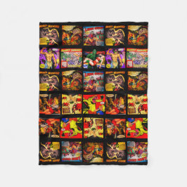 Manta Polar Paneles de arte de historietas de terror de los añ