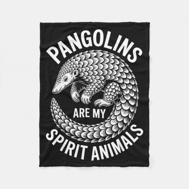 Manta Polar Pangolins Srit Animals Funny Pangolin  (Anverso)