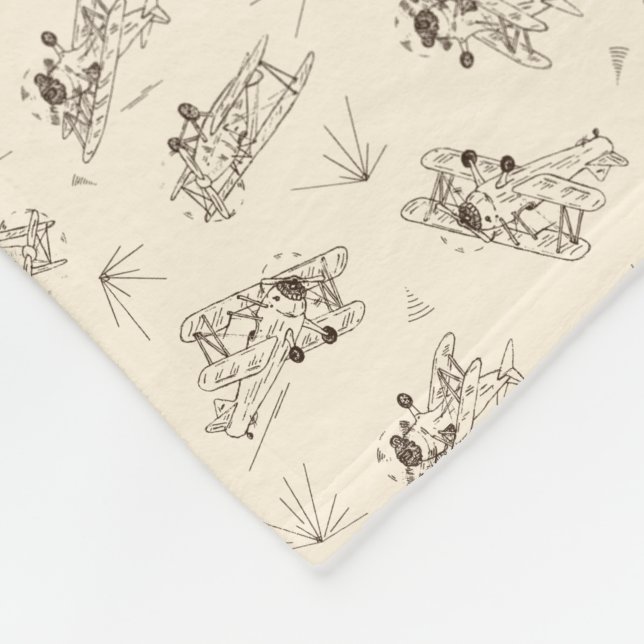 Manta Polar Panorámicas de estilo Art Deco - patrón esbozado. (Esquina)